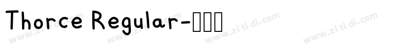 Thorce Regular字体转换
